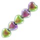 Cuentas de vidrio Czech Corazón 6mm - Crystal magic orchid 00030/95000